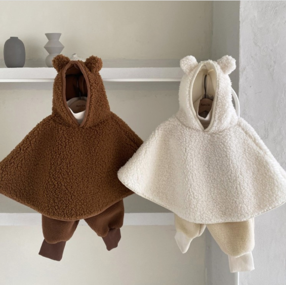 Sherpa Bear Hood Cape