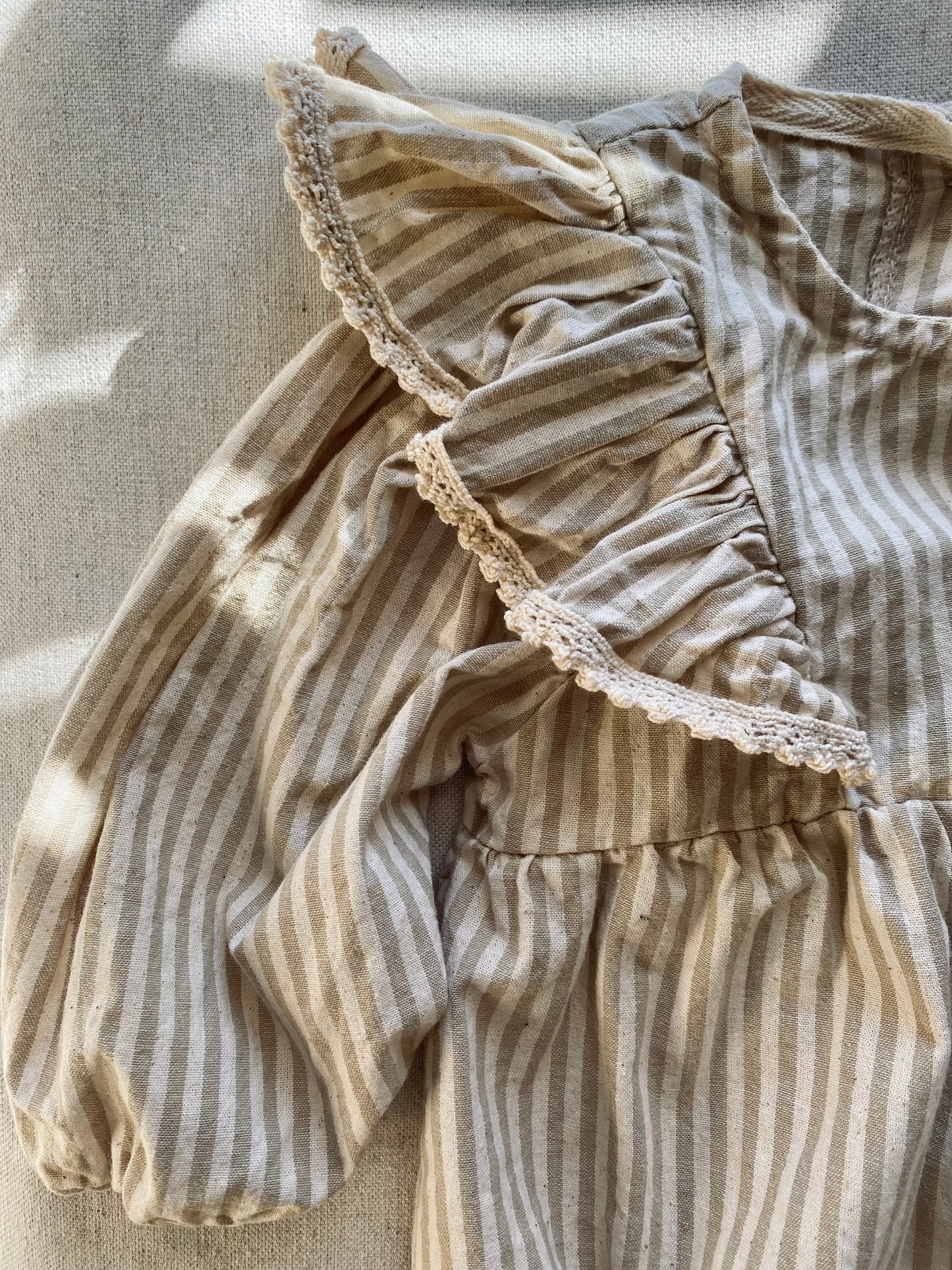 Frill Stripe Romper
