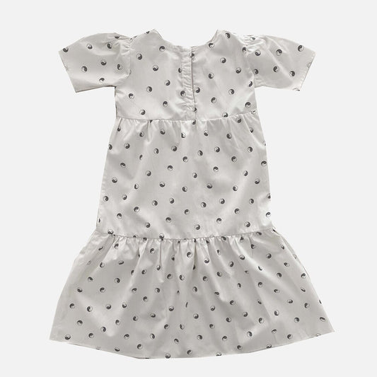 Yin-Yang Puff Sleeve Maxi