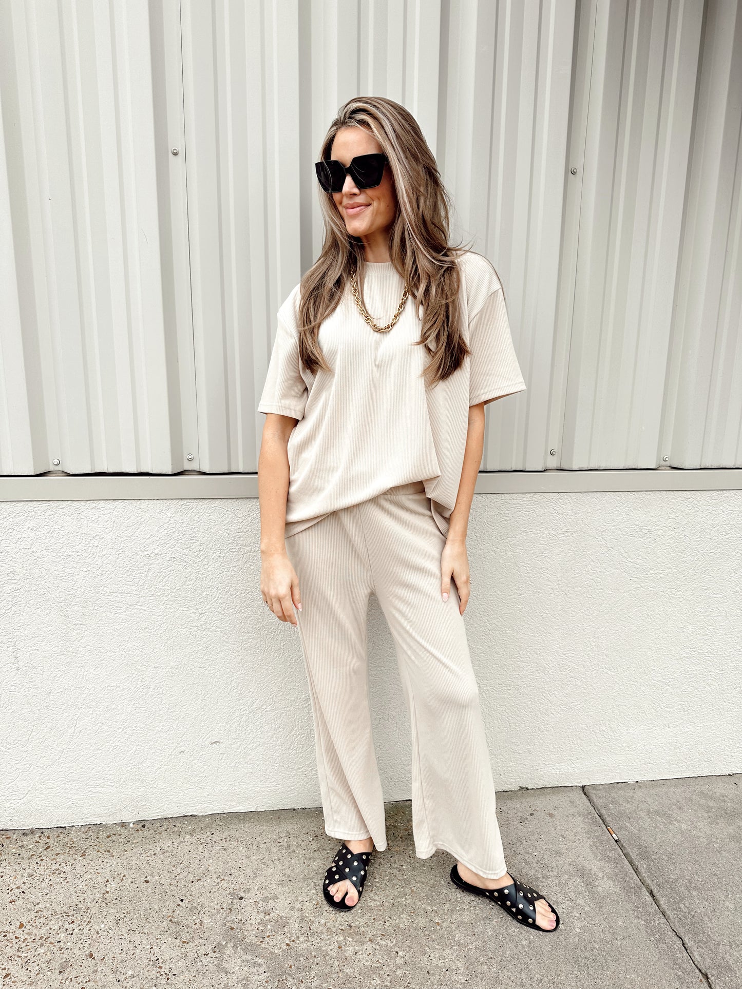 MOM Ribbed Tee & Pants