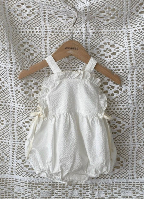 Ruffle Seersucker Romper