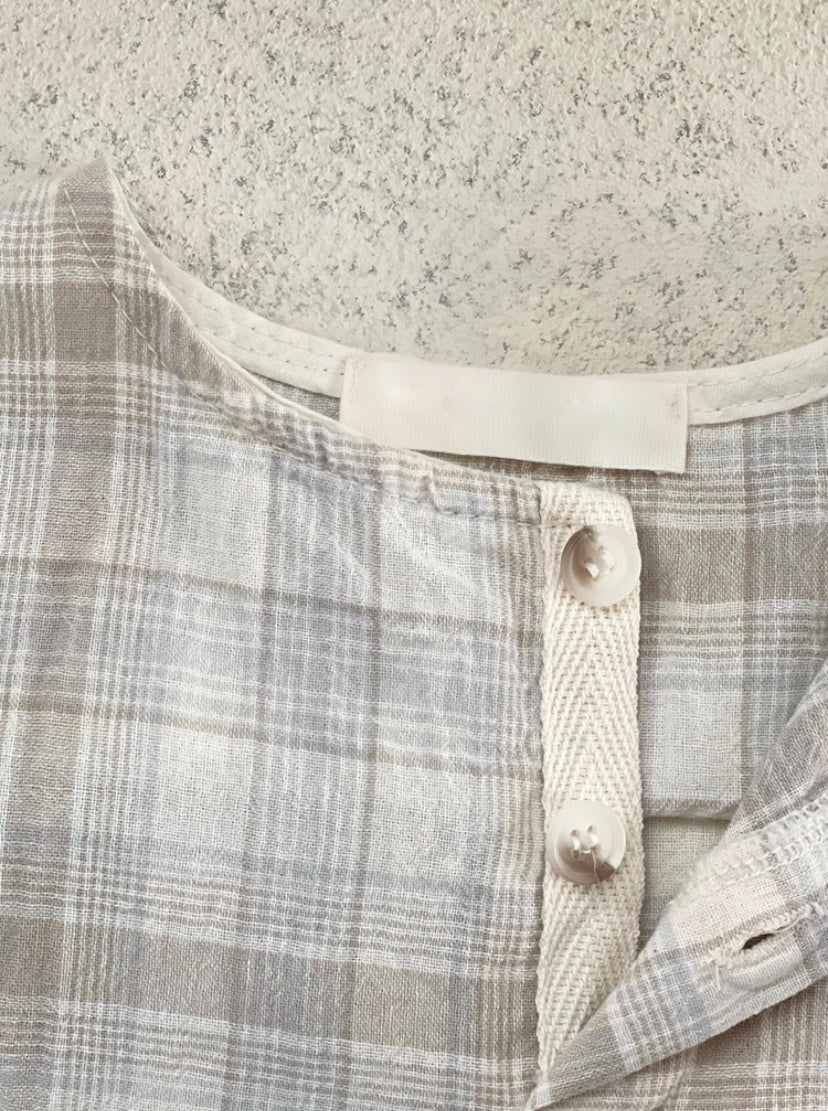 Plaid Romper