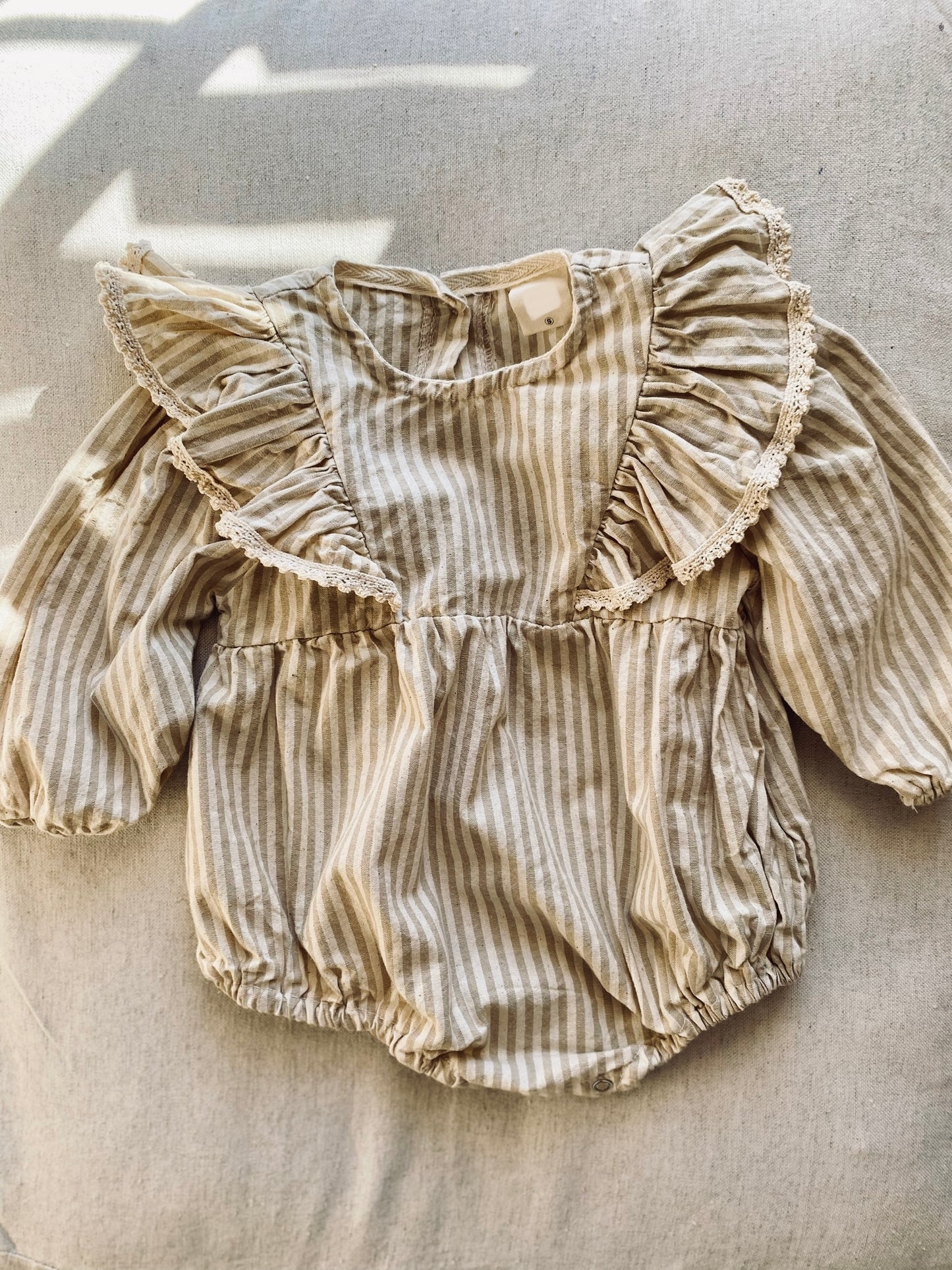Frill Stripe Romper