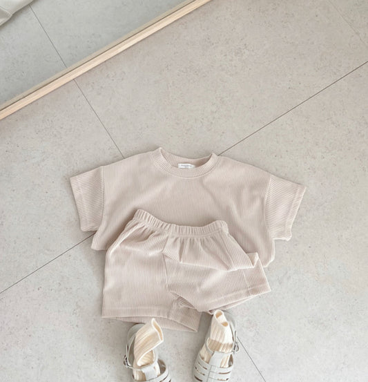 Ribbed Tee & Short Set